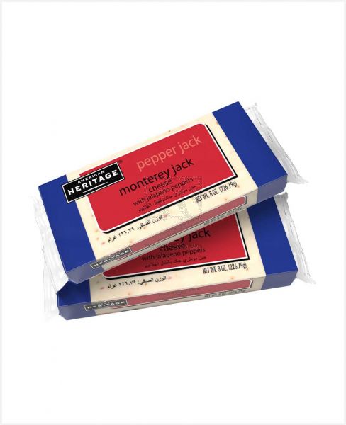 HERITAGE PEPPER JACK MONTEREY CHEESE 226.79 X 2PCS