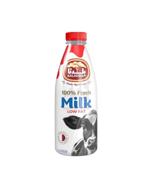 Baladna Fresh Milk Low Fat Cow Milk 1ltr