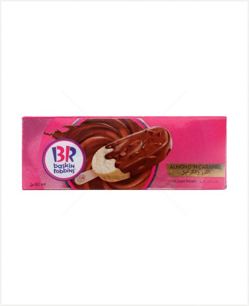 BASKIN ROBBINS ALMOND 'N CARAMEL ICE CREAM 90ML