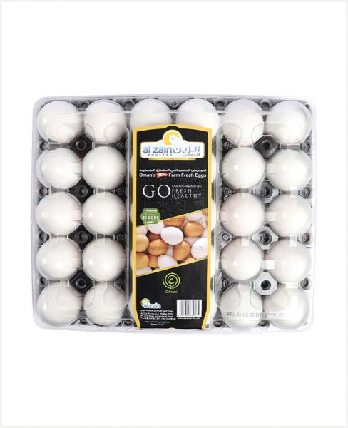 Al Zain Farm Fresh White Eggs Large 30'S