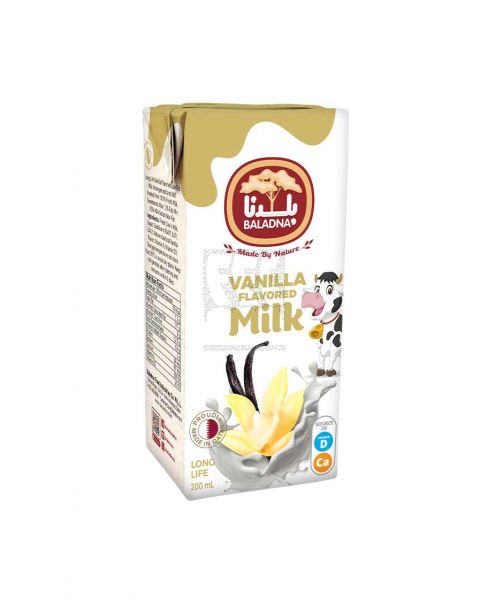 BALADNA UHT VANILLA FLAVORED MILK 200ML