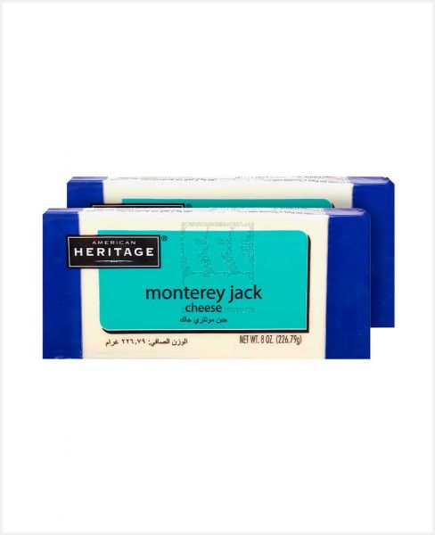 AMERICAN HERITAGE MONTEREY JACK CHEESE 2'S X226.79GM