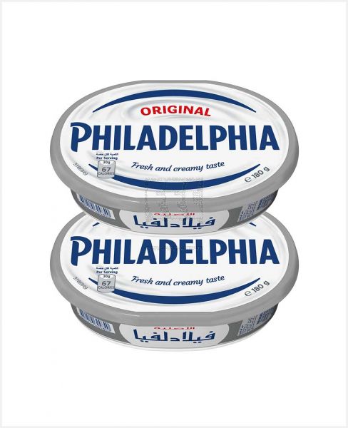 KRAFT PHILADELPHIA CREAM 2X180GM @15%OFF