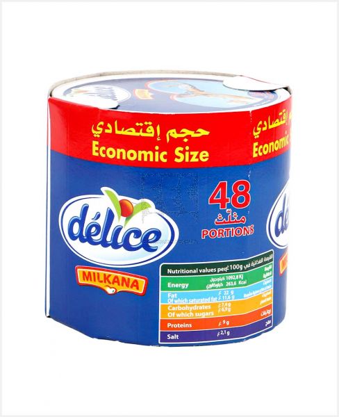 DELICE TRIANGLES CHEESE 48 PORTIONS 612GM