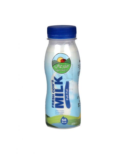 MAZZRATY FRESH MILK FULL FAT 200ML