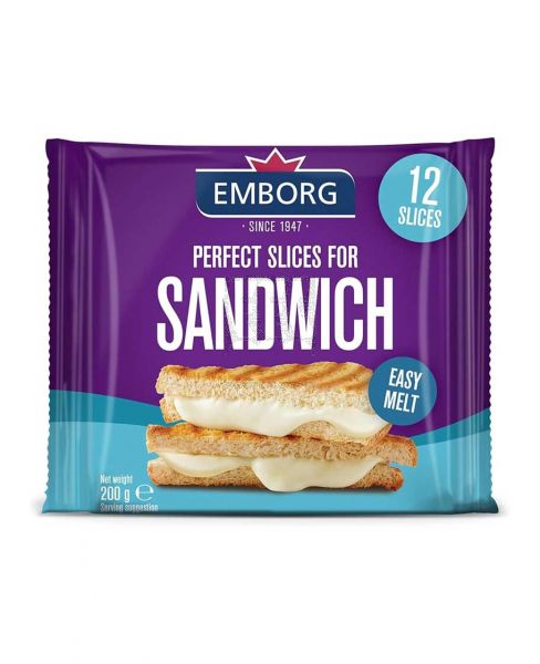 EMBORG PERFECT SLICES CHEESE 200GM