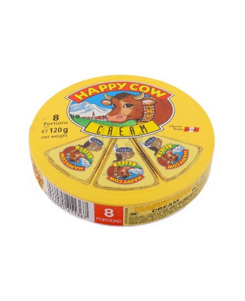 HAPPY COW CREAM TRIANGLE CHEESE 8 PORTIONS 120GM