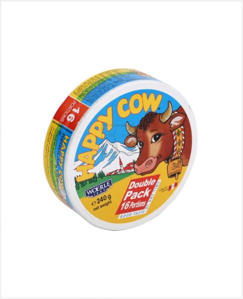 HAPPY COW REGULAR TRIANGLE CHEESE 16 PORTIONS 240GM