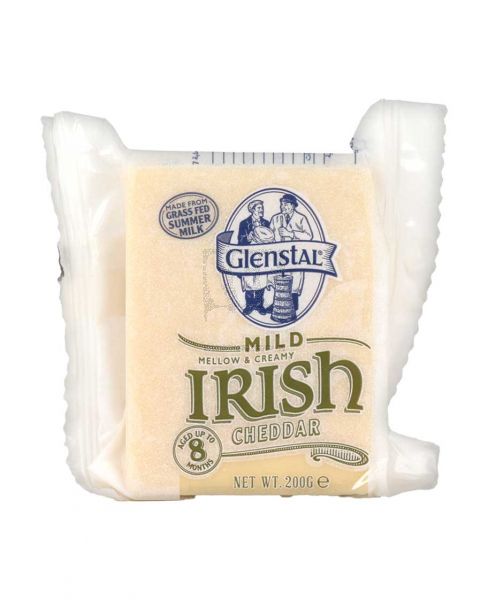 GLENSTAL MILD WHITE CHEDDAR CHEESE 200GM