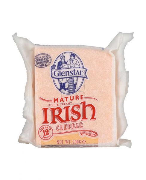 GLENSTAL MATURE COLORED CHEDDAR CHEESE 200GM