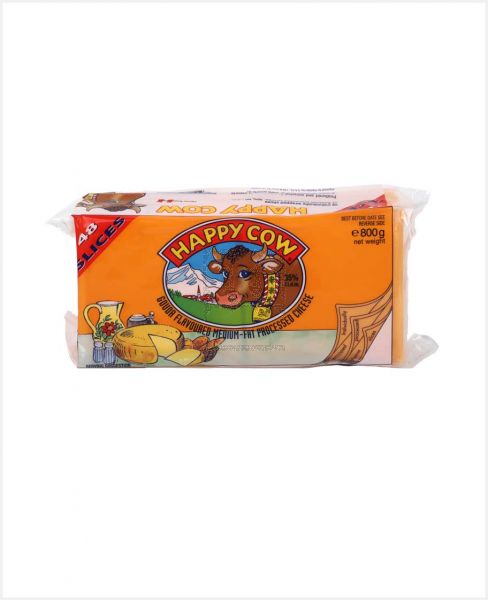 HAPPY COW GOUDA SLICE CHEESE 48S 800GM