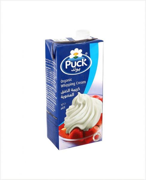 PUCK ORGANIC WHIPPING CREAM 1LTR @S.OFFER