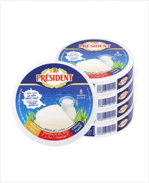 PRESIDENT 8 PORTION CHEESE 5SX120GM PROMO