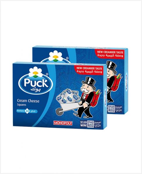 PUCK CREAM CHEESE SQUARES 24PCS 2X432GM @S.OFFER