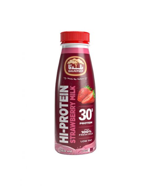 BALADNA HI-PROTEIN STRAWBERRY MILK 360ML
