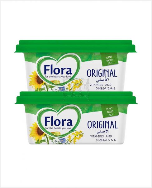 FLORA VEGETABLE OIL SPREAD ORIGINAL 2X500GM PROMO