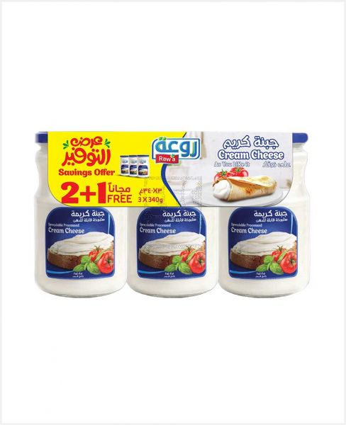 RAWA CREAM CHEESE SPREAD 340GM 2+1FREE