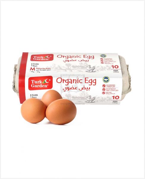 TURK GARDEN ORGANIC BROWN EGGS MEDIUM 10PCS