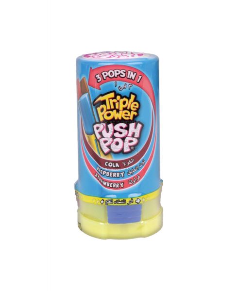 BAZOOKA TRIPLE POWER PUSH POP CANDY 34GM