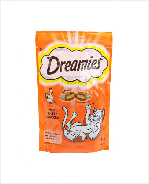 DREAMIES CAT CRAVE WITH TASTY CHICKEN 60GM