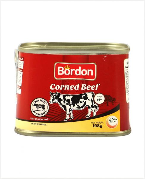 BORDON CORNED BEEF 198GM