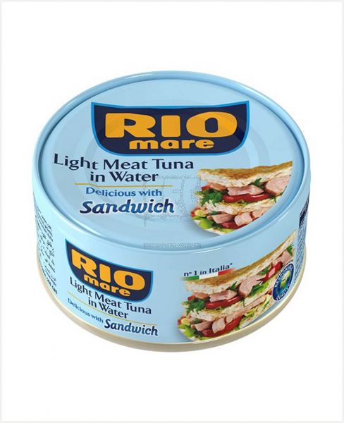 RIO MARE LIGHT MEAT TUNA SANDWICH IN WATER 160GM