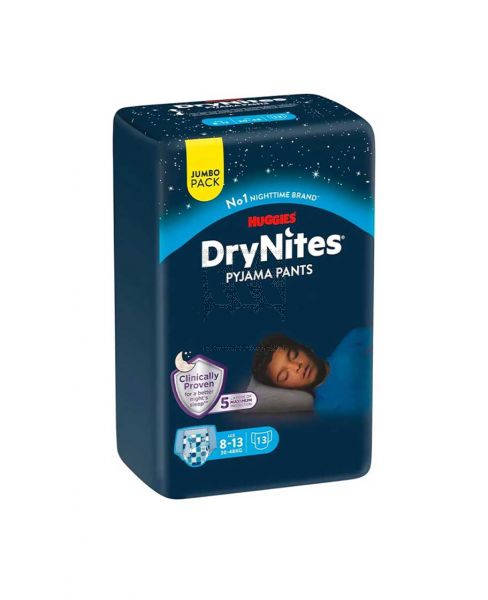 DRYNITES PYJAMA PANTS BOYS 30-48KG 13'S