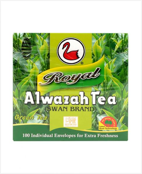 AL WAZAH TEA ROYAL GREEN TEA BAGS 100SX2GM 200GM