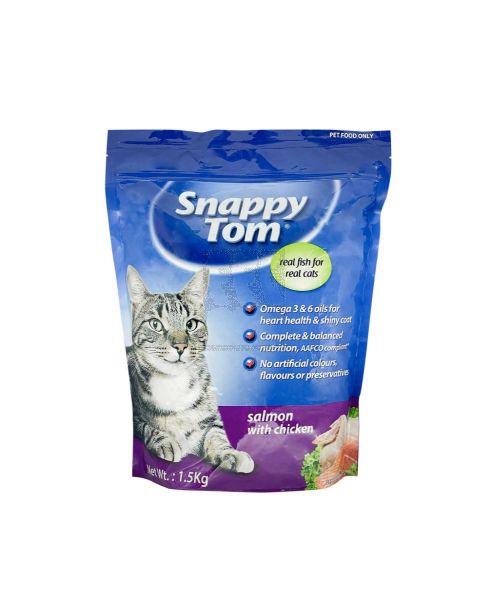 SNAPPY TOM SALMON WITH CHICKEN CAT FOOD 1.5KG