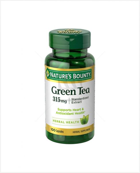 NATURE'S BOUNTY GREEN TEA 100 CAPSULES 315GM