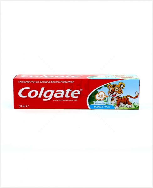 COLGATE TOOTHPASTE FOR KIDS BUBBLE FRUIT 50ML #CP607-0