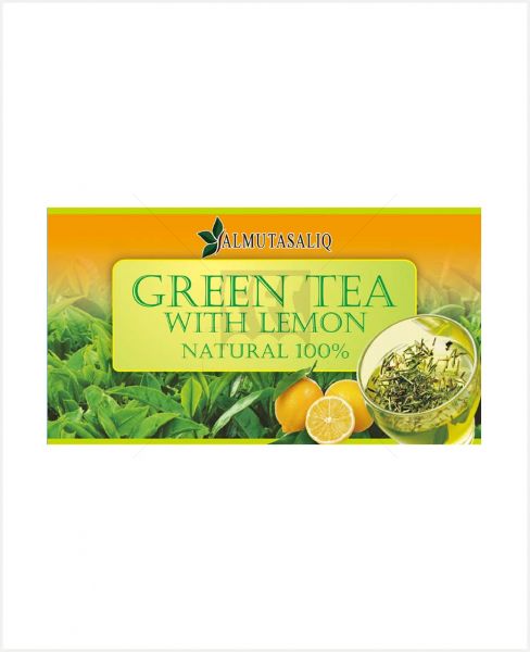 AL MUTASLIQ GREEN TEA WITH LEMON 30BAGS 60GM