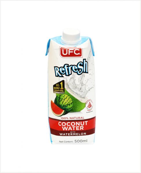 UFC REFRESH COCONUT WATER WITH WATER MELON 500ML
