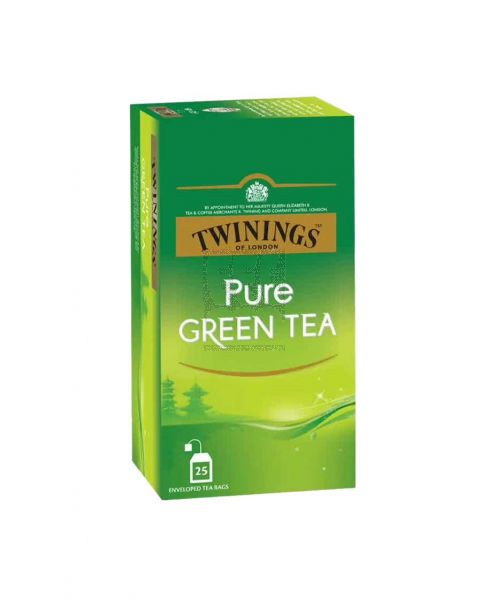 TWININGS PURE GREEN TEA(25BAGSX2GM) 50GM
