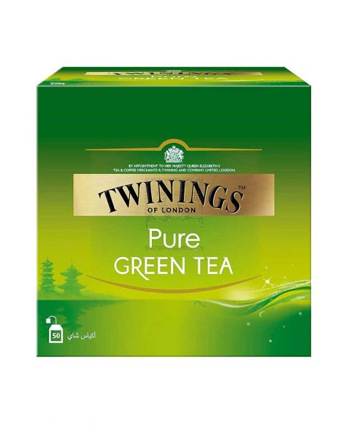TWININGS PURE GREEN TEA (50BAGSX2GM)100GM