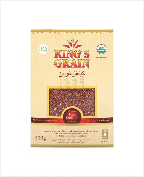 KING'S GRAIN ORGANIC RED QUINOA 500GM