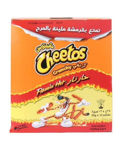 CHEETOS CRUNCY FLAMIN HOT 12'SX25GM