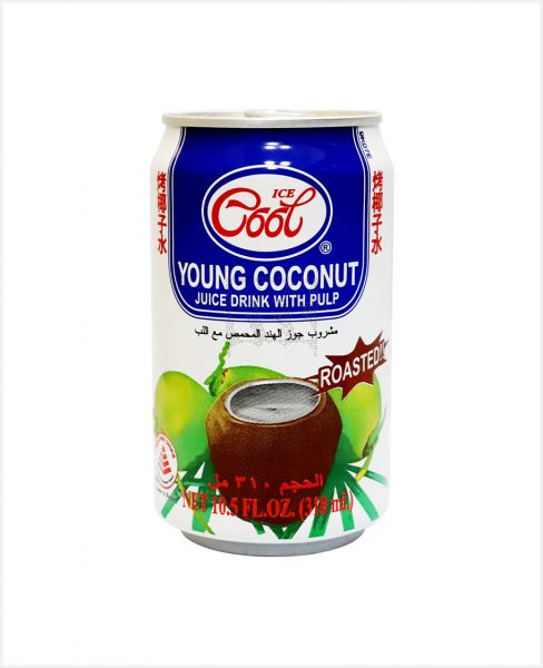 ICE COOL ROASTED YOUNG COCONUT JUICE WITH PULP 310ML