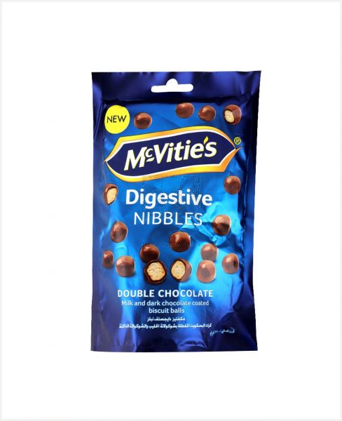 MCVITIES DIGESTIVE NIBBLES DOUBLE CHOCOLATE 120GM (TURKEY)