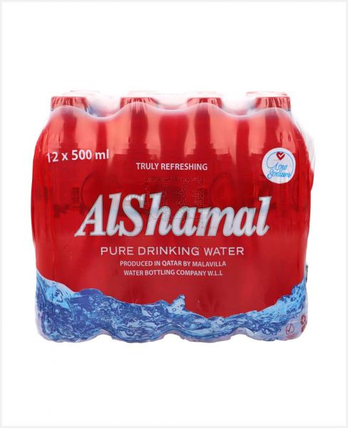 AL SHAMAL PURE DRINKING WATER 500ML 12PCS (SHRINK)