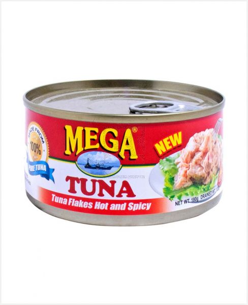 MEGA TUNA FLAKES HOT & SPICY 180GM