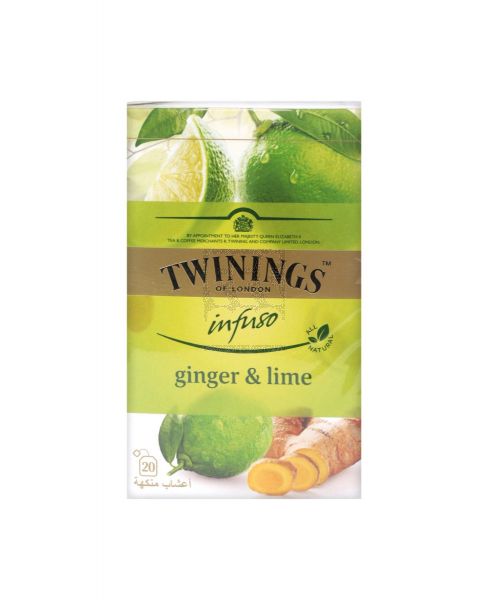 TWININGS INFUSO GINGER&LIME TEA (20'Sx1.5GM) 30GM