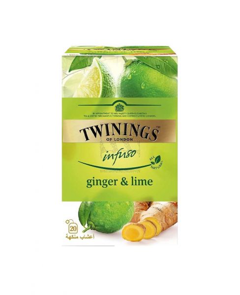 TWININGS INFUSO GINGER&LIME TEA (20'Sx1.5GM) 30GM