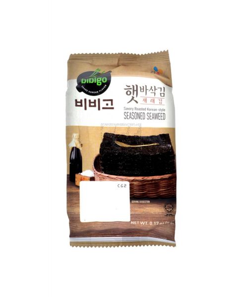 CJ SAVORY ROASTED KOREAN SEASONED SEAWEED 5GM