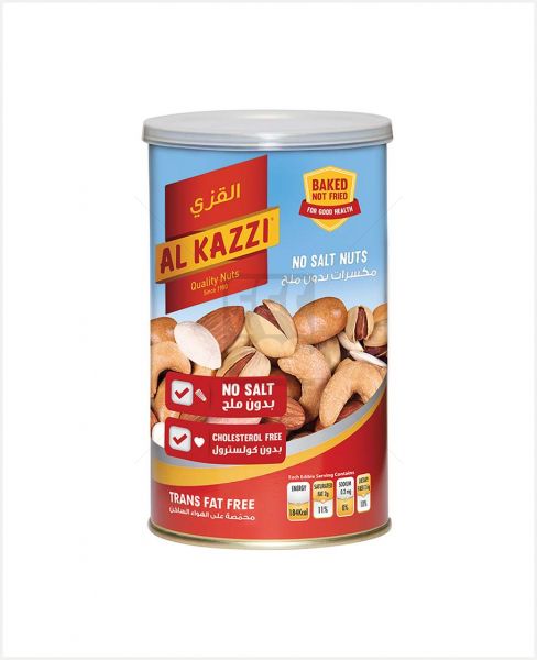AL KAZZI NO SALT MIXED NUTS (CAN) 400GM