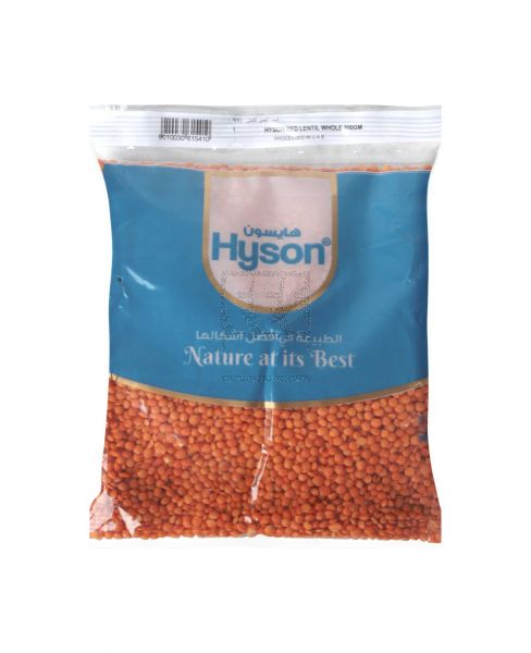 HYSON RED LENTIL WHOLE 500GM.