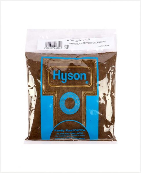HYSON BLACK PEPPER POWDER 200GM.