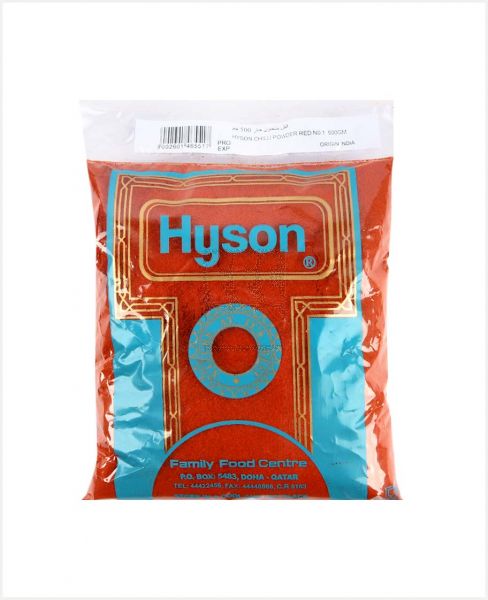 HYSON CHILLY POWDER RED NO.1 500GM.