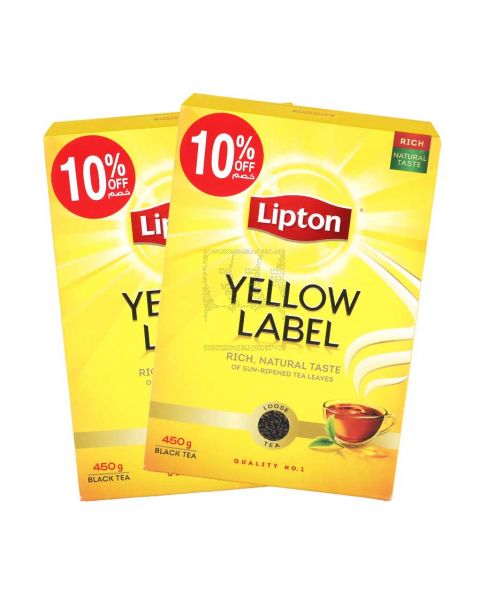 LIPTON YELOW LABEL LOOSE TEA (QATAR) 2SX450GM @10%OFF