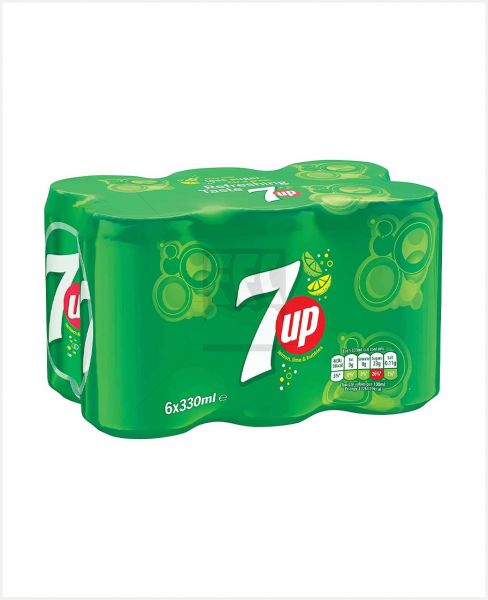 7UP CAN 330ML 6PACK